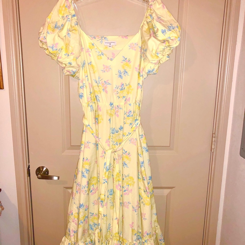 LOVESHACKFANCY Yellow Sunday Dress